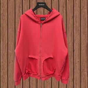 Classic Men's Balenciaga Hoodie Red
